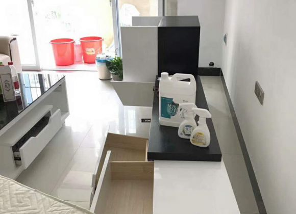 來賓興賓區(qū)大地景苑業(yè)主家甲醛治理施工案例